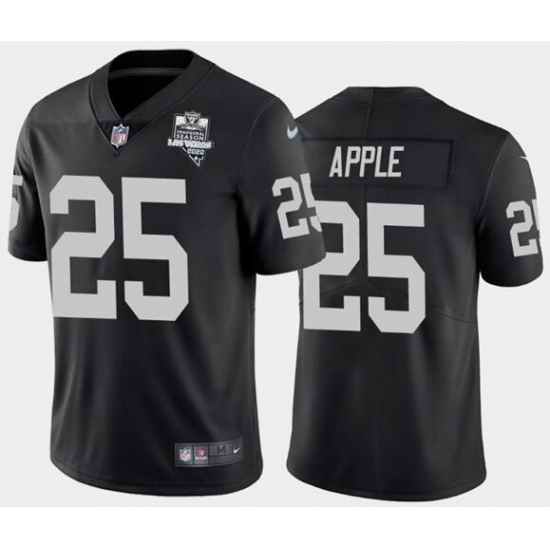 Men's Oakland Raiders Black #25 Eli Apple 2020 Inaugural Season Vapor Limited Stitched NFL Jersey